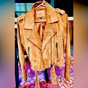 Blank NYC Suede moto jacket.